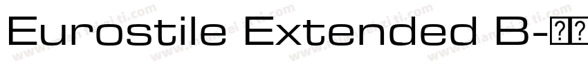 Eurostile Extended B字体转换